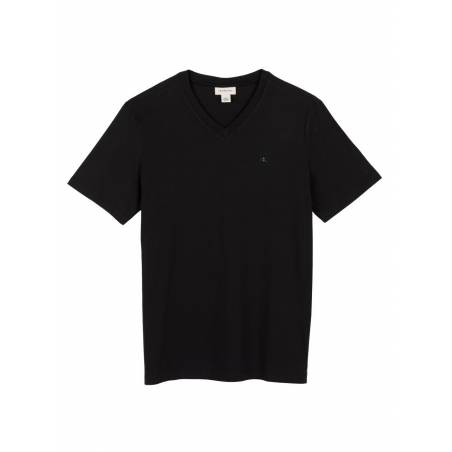 Męski t-shirt w serek smooth cttn solid calvin klein jeans LV040HM298