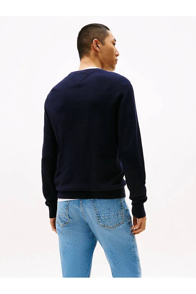 Tył męski sweter essential structure tommy hilfiger MW0MW36347 Tył męski sweter essential structure tommy hilfiger MW0MW36347