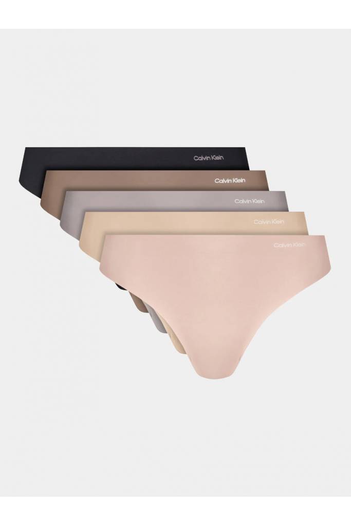 Damskie stringi invisibles micro thong calvin klein 5-pack 000QD3556E Damskie stringi invisibles micro thong calvin klein 5-pack 000QD3556E