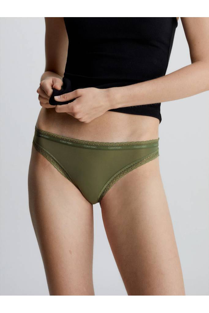 Przód damskie majtki figi bikini calvin klein 3-pack 000QD3804E
