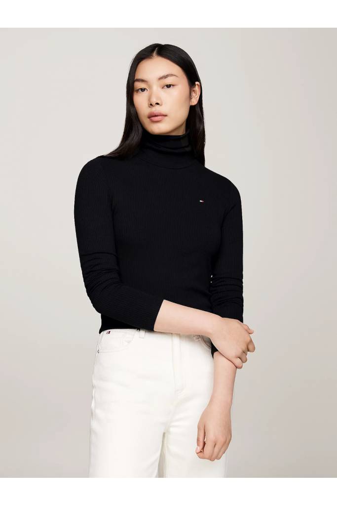 Detal 4 damski golf prążkowany 5x2 tommy hilfiger WW0WW39826