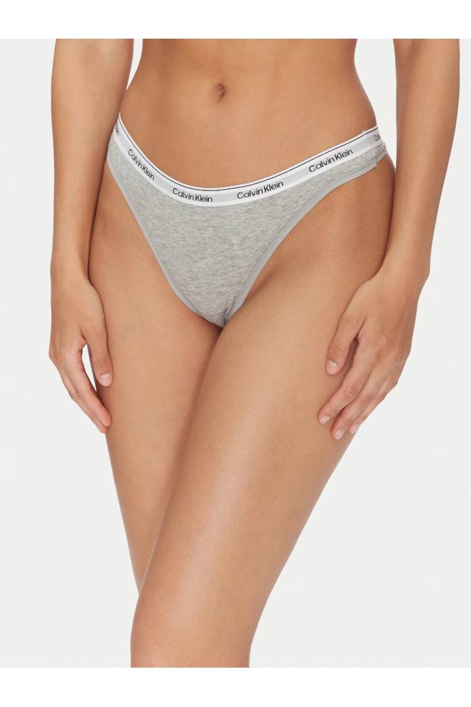 Przód damskie stringi icon logo thong calvin klein 3-pack 000QD5209E