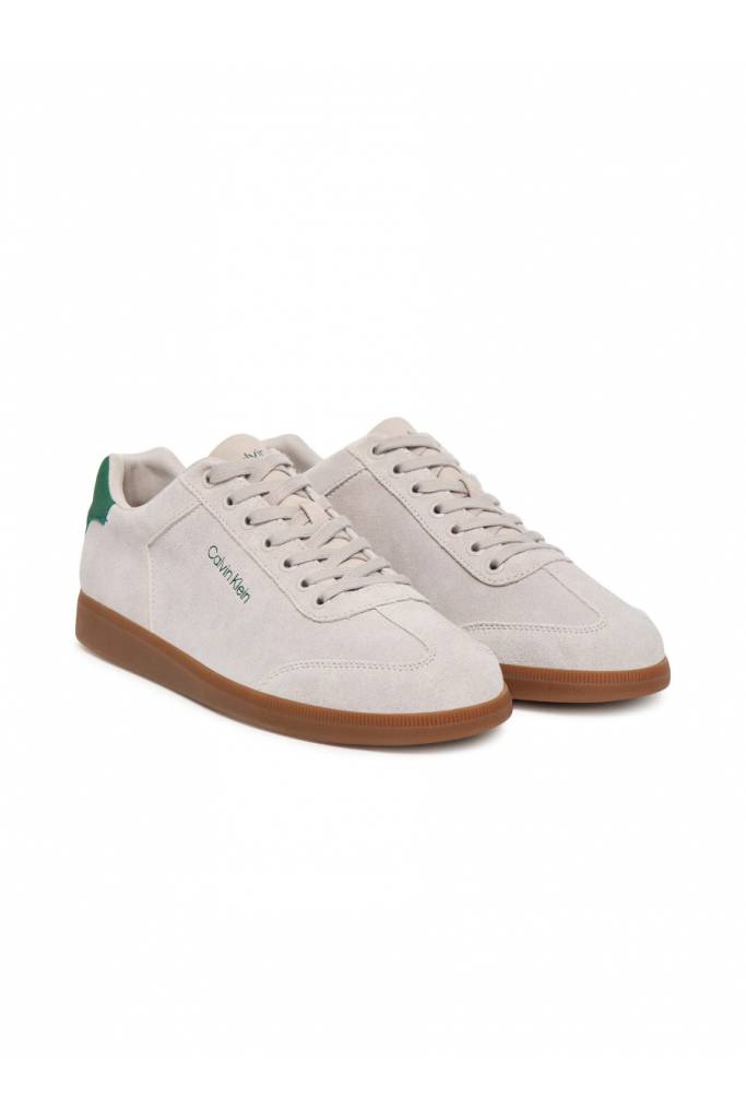 Przód męskie sneakersy zamszowe caesar calvin klein HM0HM01946