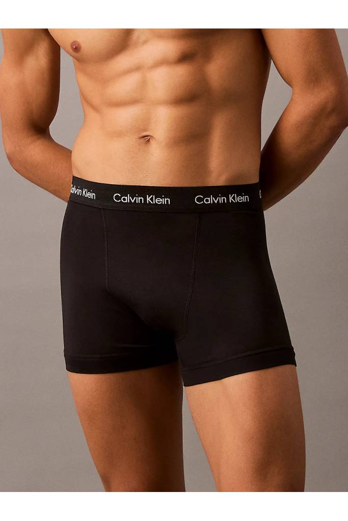 Przód męskie bokserki cotton stretch trunk calvin klein 3-pack 0000U2662G Przód męskie bokserki cotton stretch trunk calvin klein 3-pack 0000U2662G