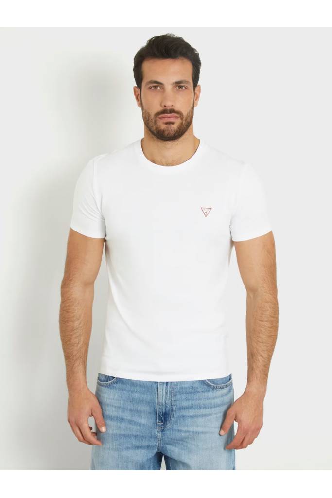 Przód męski t-shirt core z mini logo guess M2YI24 J1314 Przód męski t-shirt core z mini logo guess M2YI24 J1314