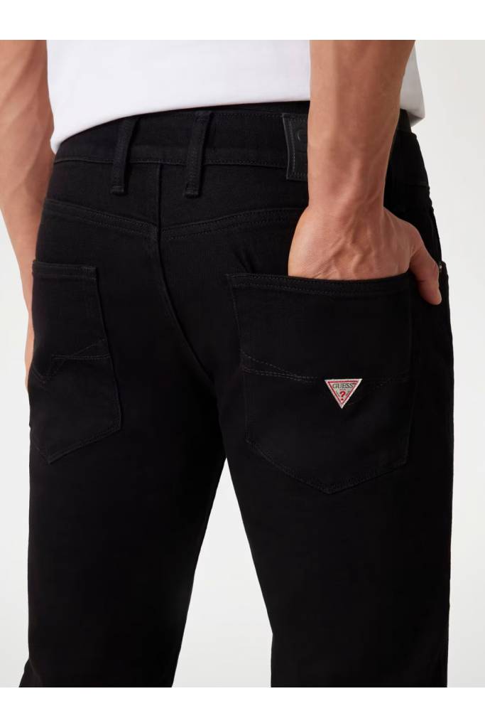 Detal stylizacja męskie jeansy slim angels guess M2YAN2 D4Q51