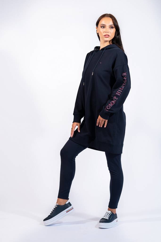 Tył tommy hilfiger sukienka carly hooded WW0WW28165 Tył tommy hilfiger sukienka carly hooded WW0WW28165