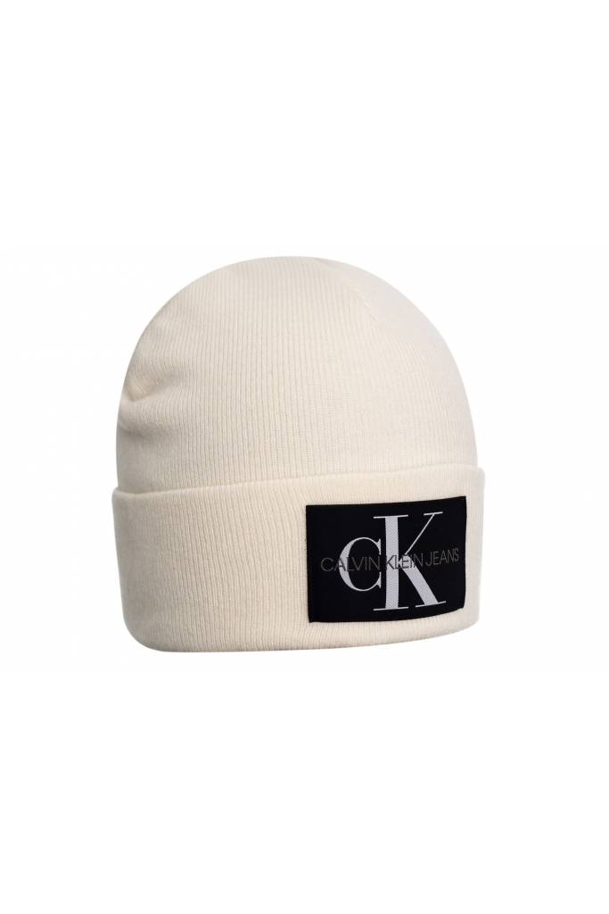 Przód calvin klein jeans czapka damska z dodatkiem kaszmiru K60K607384 Przód calvin klein jeans czapka damska z dodatkiem kaszmiru K60K607384