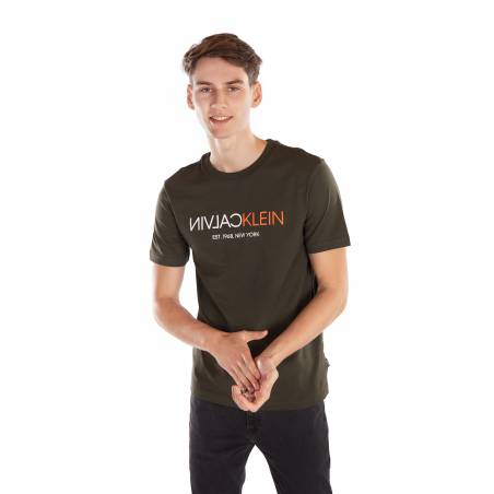 Calvin klein t-shirt text reverse front logo K10K106402