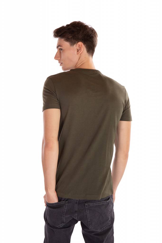 Tył calvin klein jeans t-shirt small center box J30J316656 Tył calvin klein jeans t-shirt small center box J30J316656