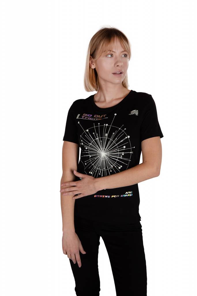 Detal stylizacja guess t-shirt damski fuxiana W0YI0B K46D1
