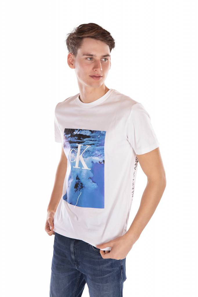 Przód calvin klein jeans t-shirt wave J30J315734