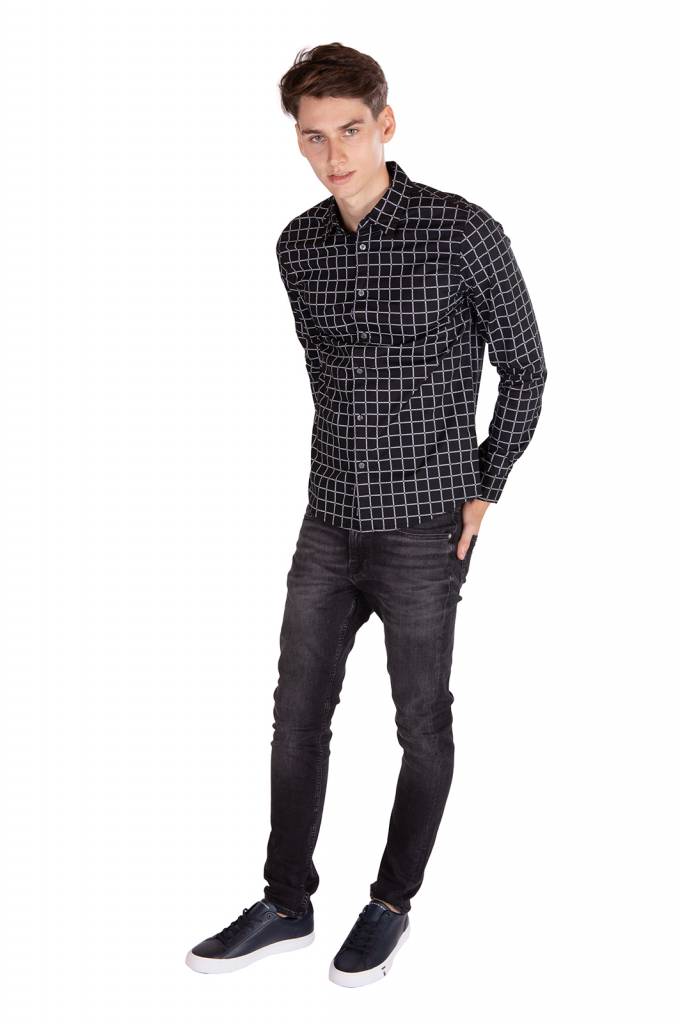 Przód calvin klein jeans koszula grid J30J315662 Przód calvin klein jeans koszula grid J30J315662