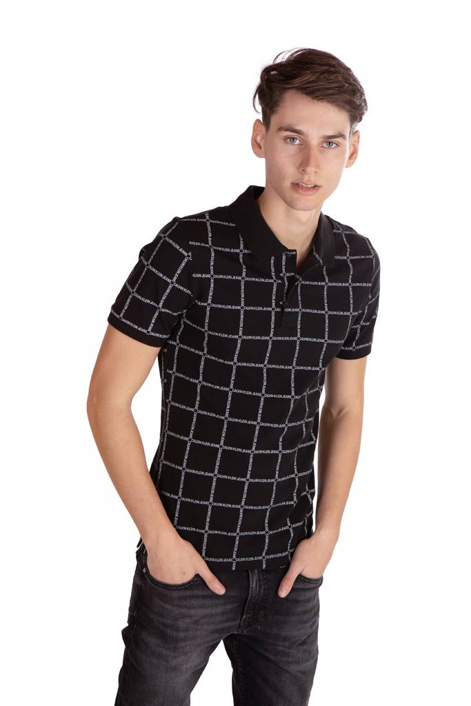 Calvin klein jeans polo grid męskie J30J315695 Calvin klein jeans polo grid męskie J30J315695