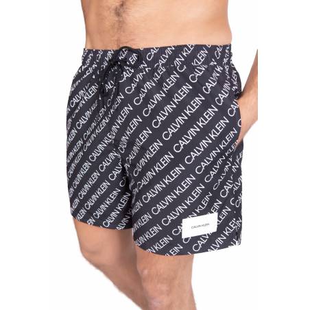 Calvin klein swimwear szorty kąpielowe drawstring print KM0KM00501