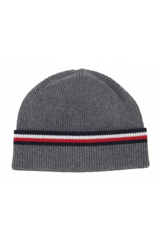 Tył tommy hilfiger czapka horizontal stripe beanie AM0AM06713