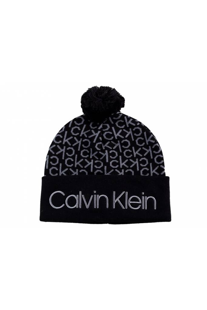 Detal stylizacja calvin klein komplet czapka + szalik K60K605992