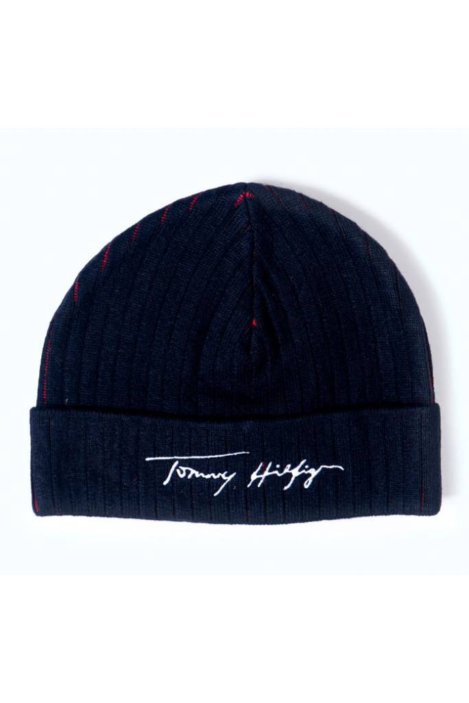 Tommy hilfiger czapka signature beanie AM0AM06715 Tommy hilfiger czapka signature beanie AM0AM06715