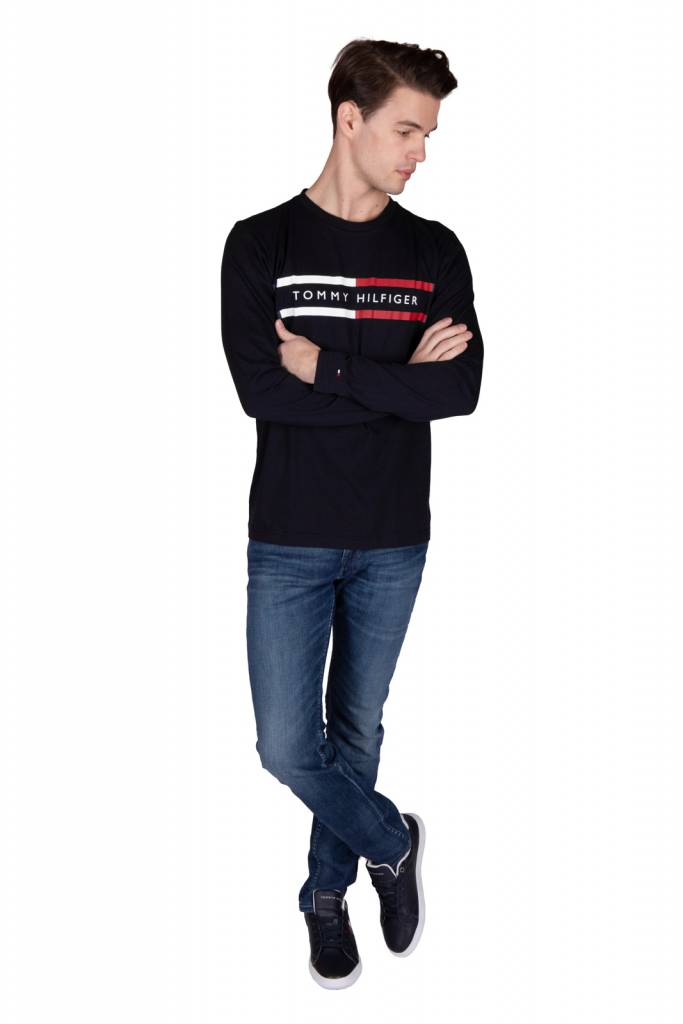 Tommy hilfiger longsleeve corp chest striple tee MW0MW15338 Tommy hilfiger longsleeve corp chest striple tee MW0MW15338