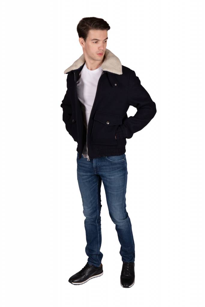 Detal stylizacja tommy hilfiger kurtka collar flight MW0MW15074 Detal stylizacja tommy hilfiger kurtka collar flight MW0MW15074