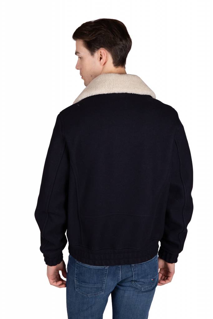 Tył tommy hilfiger kurtka collar flight MW0MW15074 Tył tommy hilfiger kurtka collar flight MW0MW15074
