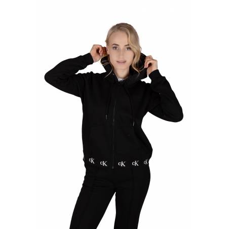 Calvin klein jeans bluza logo trim zip J20J215074