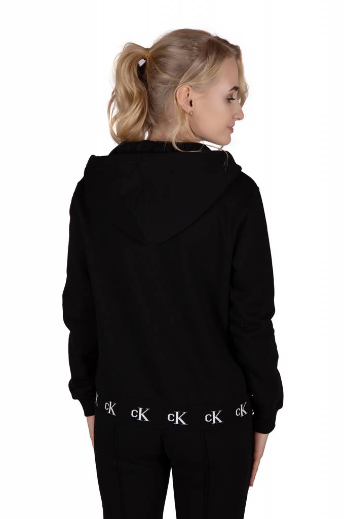Tył calvin klein jeans bluza logo trim zip J20J215074 Tył calvin klein jeans bluza logo trim zip J20J215074