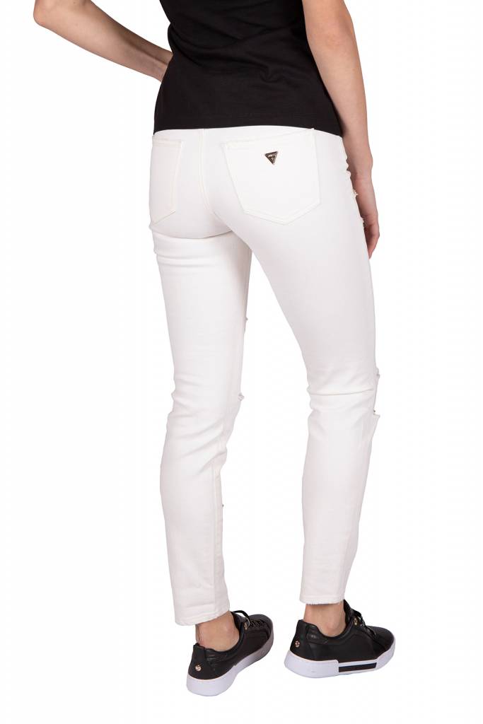 Tył guess jeansy damskie ripped W92A46 D2G6A