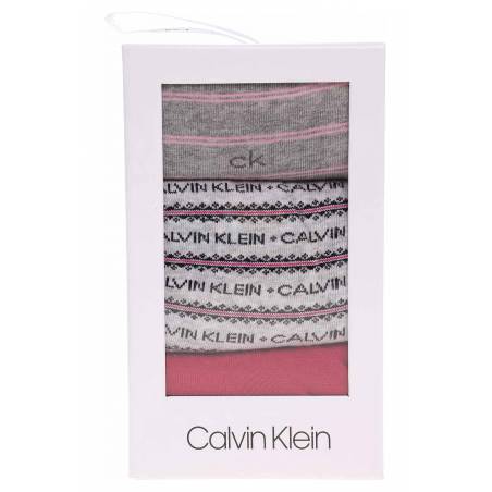 Detal stylizacja calvin klein skarpety 3-pack gift box 100002177