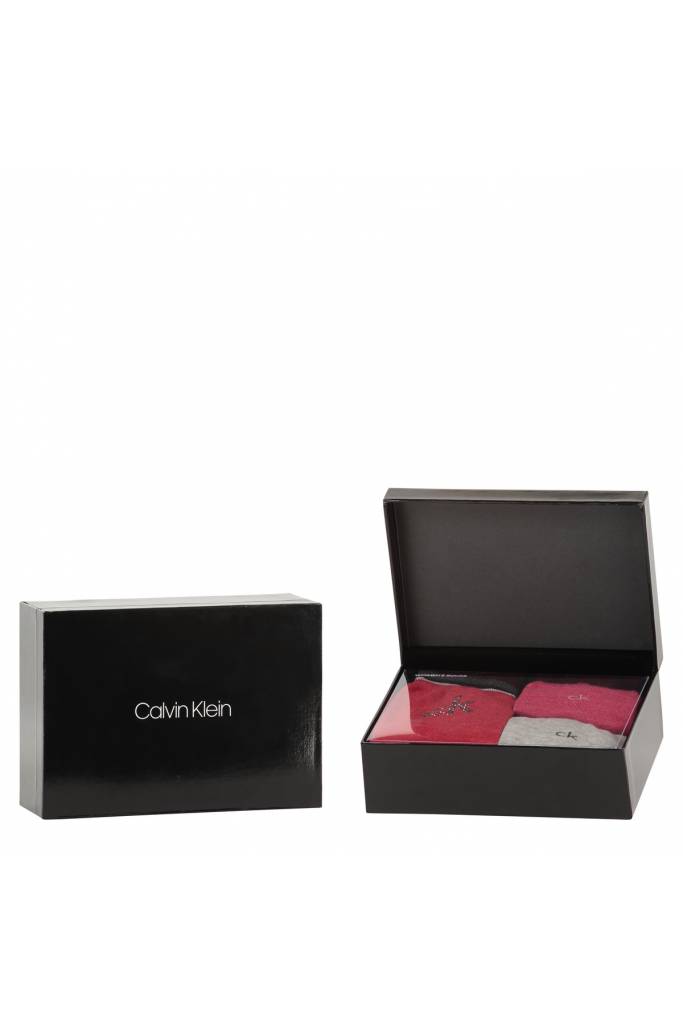 Tył calvin klein skarpety 3-pack gift box 100002175