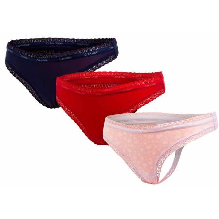 Calvin klein underwear stringi thong 3-pack 000QD3802E