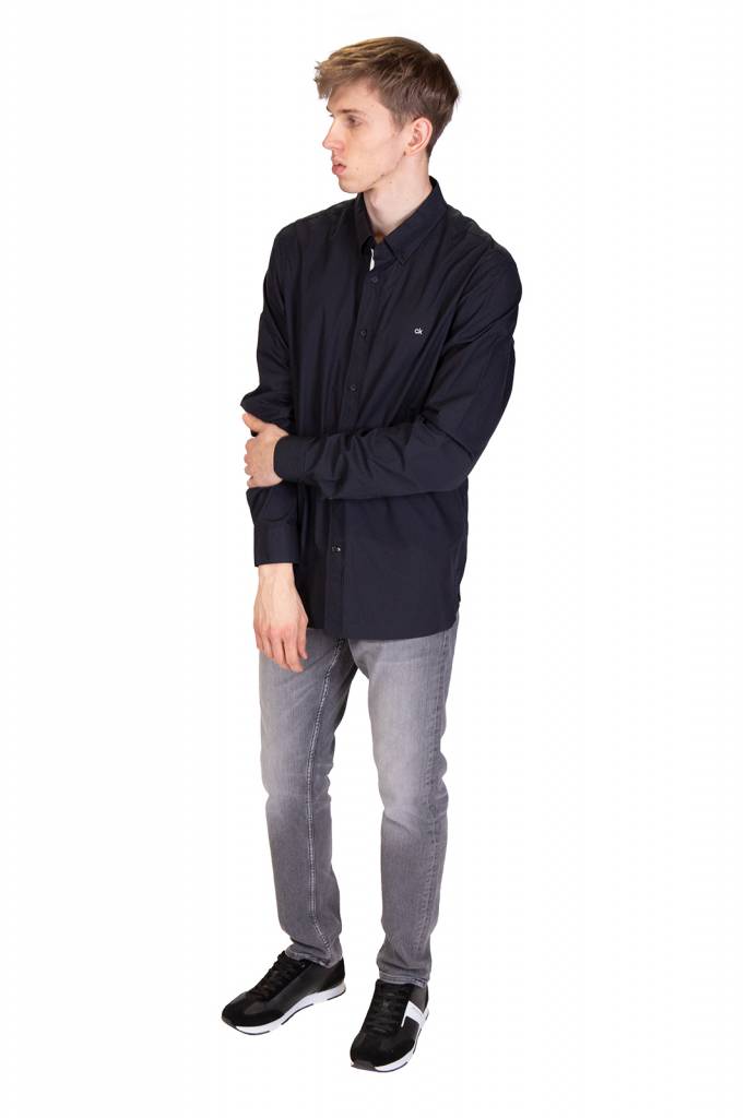 Detal stylizacja calvin klein koszula poplin K10K104956