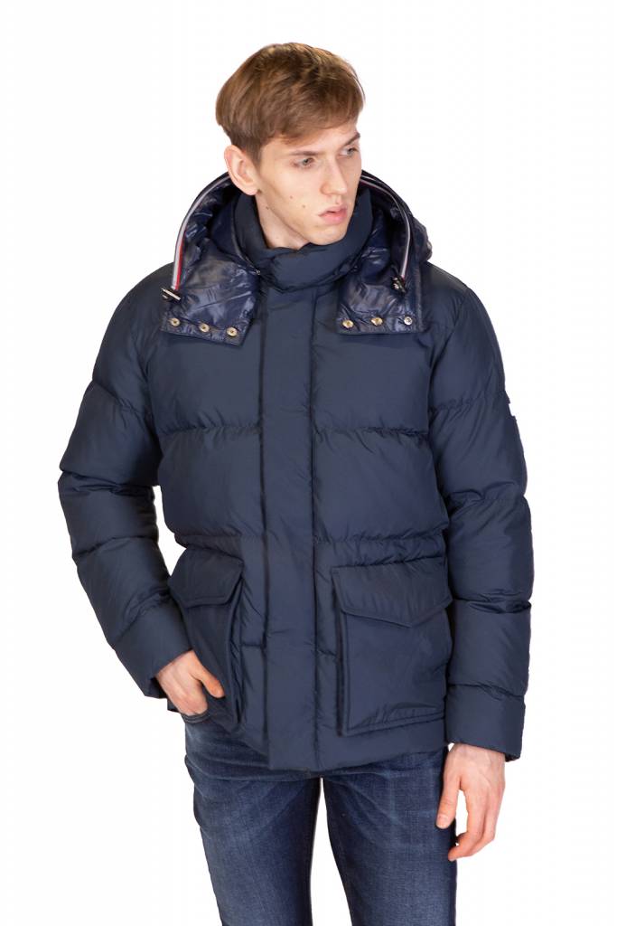 Detal 2 tommy hilfiger kurtka puchowa hooded MW0MW11482 Detal 2 tommy hilfiger kurtka puchowa hooded MW0MW11482