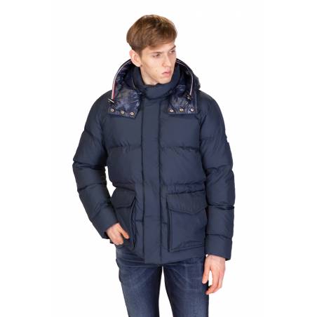 Detal 2 tommy hilfiger kurtka puchowa hooded MW0MW11482