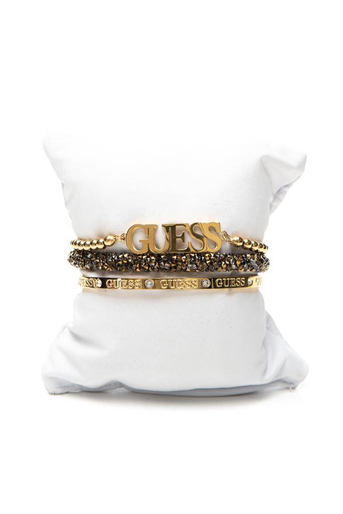 Guess zestaw bransoletek gold/brown UBS20216 Guess zestaw bransoletek gold/brown UBS20216