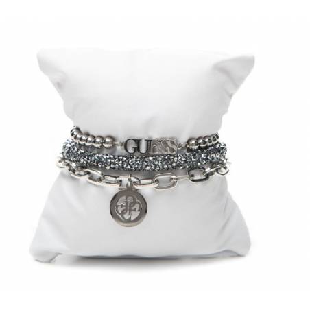 Guess zestaw bransoletek silver UBS20218