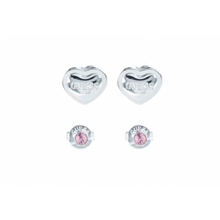 Guess zestaw kolczyków silver JUBS291