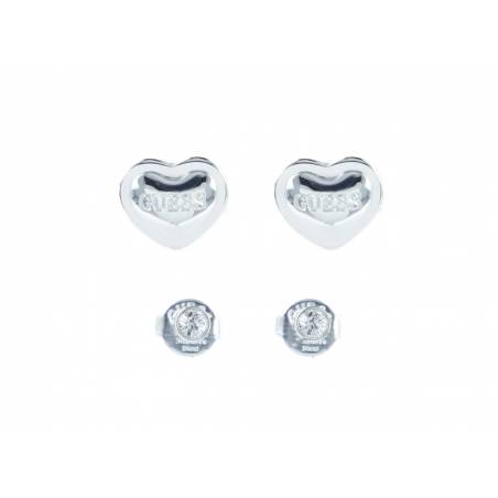 Guess zestaw kolczyków silver JUBS292