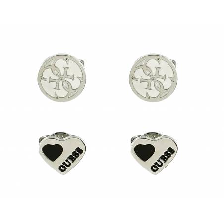 Guess zestaw kolczyków silver JUBS299