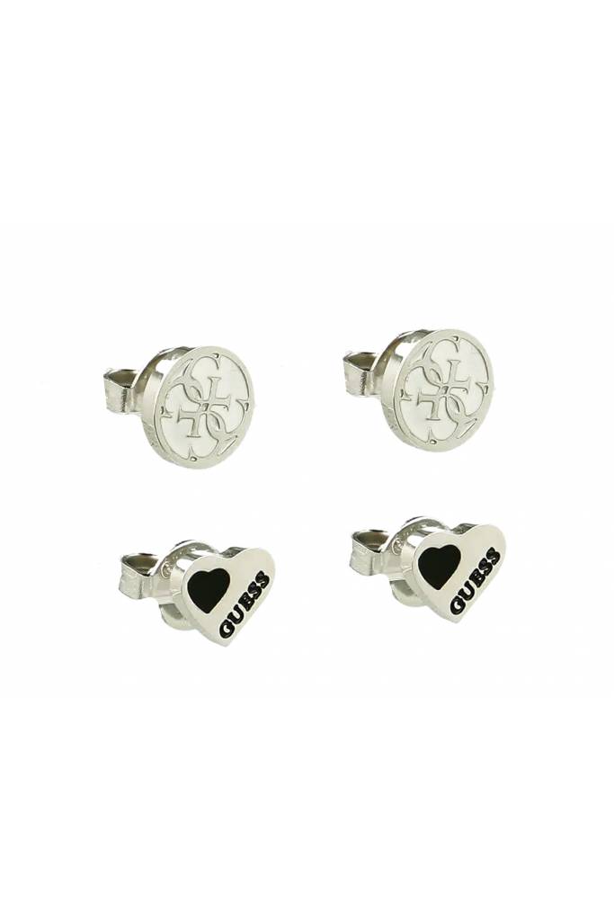 Detal stylizacja guess zestaw kolczyków silver JUBS299 Detal stylizacja guess zestaw kolczyków silver JUBS299