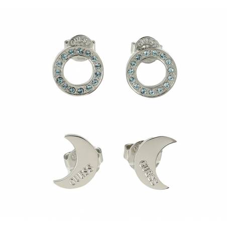 Guess zestaw kolczyków silver JUBS2918