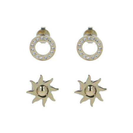 Guess zestaw kolczyków gold JUBS2921