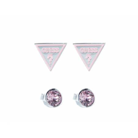 Guess zestaw kolczyków silver JUBS2922