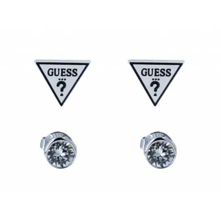 Guess zestaw kolczyków silver JUBS2925