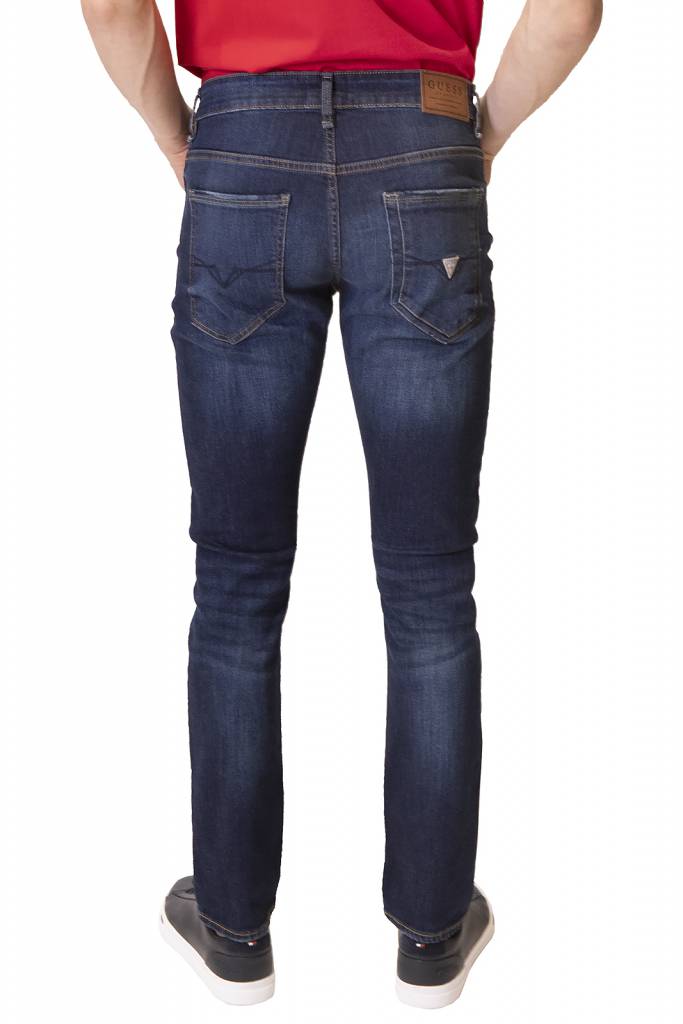 Tył guess jeansy męskie miami M93AN1 D3PA1